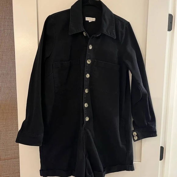 Pants - Gianna Bini black denim romper XS